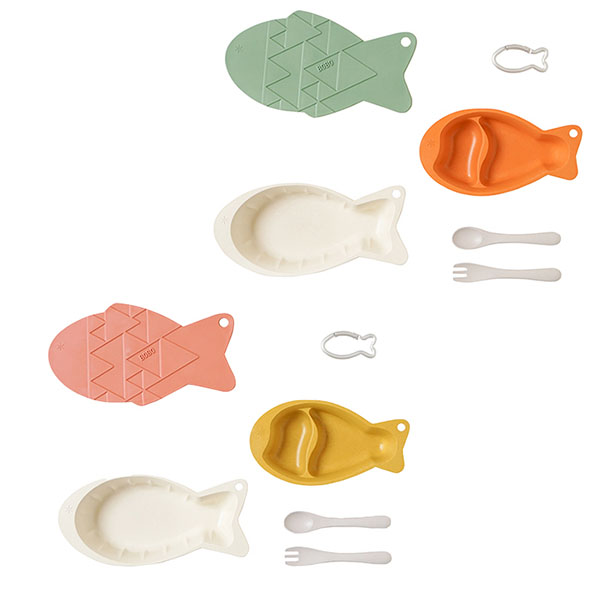 mamamanma Fish Plate Set