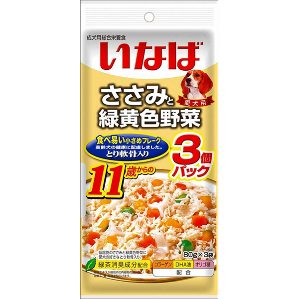 Inaba Chicken Breast And Vegetables 11-Year-Old 80gx3