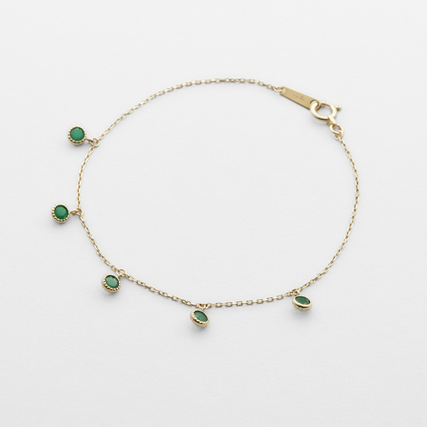 agete K10 Chalcedony Bracelet