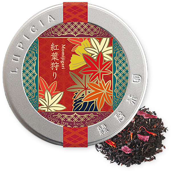 Lupicia Momijigari 50g limited tin 日本Lupicia秋季限定苹果杏子红茶混合茶品 50g散茶罐装 限定款