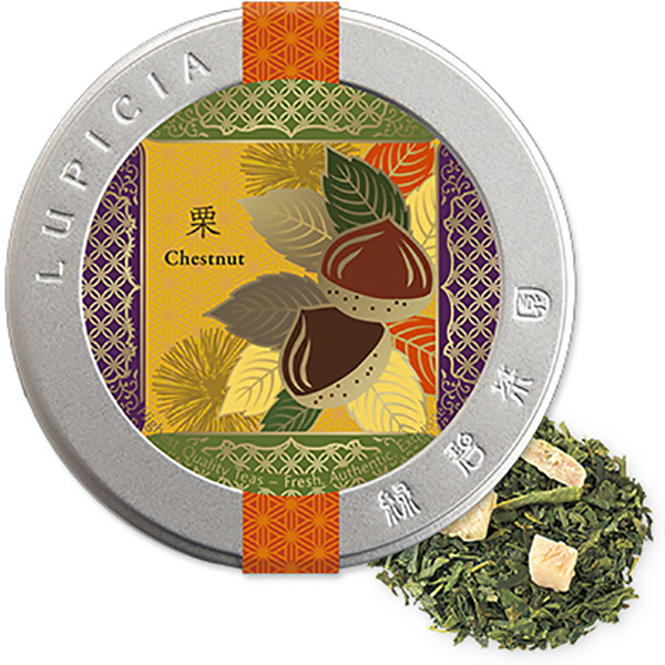 Lupicia Chestnut 50g limited tin Lupicia日本秋季限定栗子茶栗子绿茶散茶包装50g/罐 推荐款