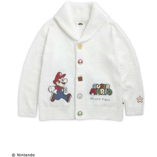 Super Mario] [Unisex] Jacquard Shawl Cardigan