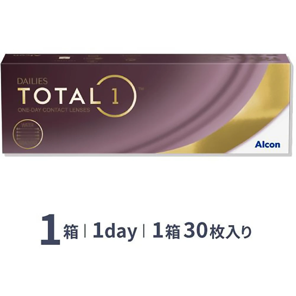 Alcon Dailies Total One 30pcs 爱尔康视康水梯度天天抛日抛30片隐形眼镜透明日抛 水梯度天天抛30片装