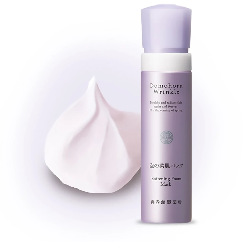 敏感肌孕妇安全品牌Domohorn Wrinkle Softening Foam Mask 80g 日本再春管泡沫面膜再春管柔肌泡泡面膜80g明星产品仅限慢速物流
