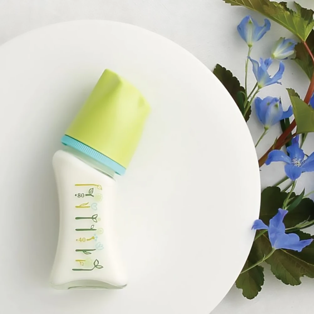 Dr Betta Baby Bottle Brain GF4-80ml智能系列GF4玻璃奶瓶80ml防胀气防呛奶