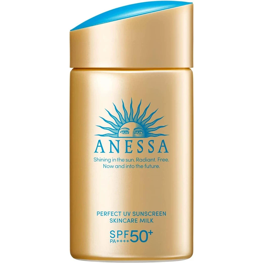 Anessa Perfect UV Skin Care Milk a Citrus Soap 60ml 最新版安耐晒防晒60ml 最最经典版安耐晒金瓶 柑橘清香 SPF50+/PA++++