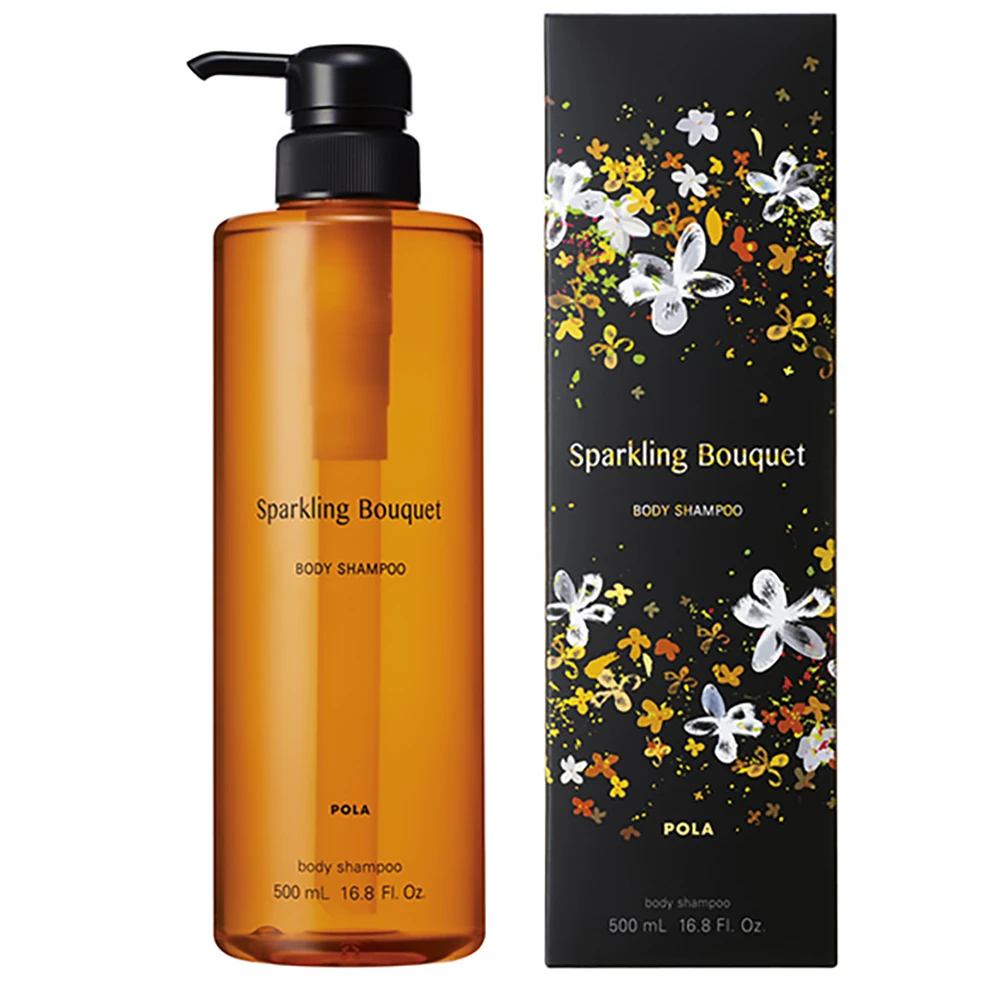Pola家的平价产品Pola Sparkling Bouquet Body Shampoo Normal Packaging 500ml/Refill 470ml Pola沐浴露Pola桂花沐浴露新版闪亮花束 花香美肌沐浴露 正装500ml/替换装470ml 快速物流/慢速物流