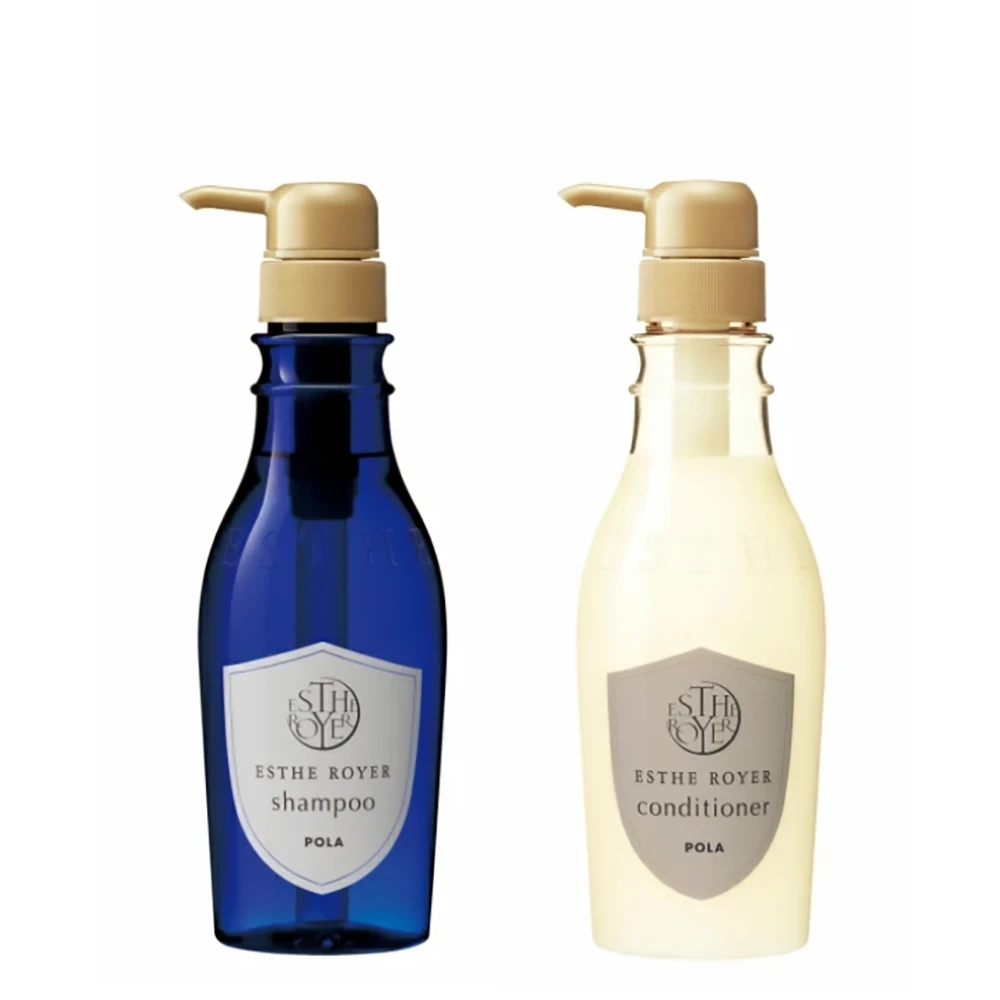 Pola Estheroyer Shampoo 400ml & Conditioner 400ml 日本Pola洗发水Pola护发素套装酒店特供系列Esthe Royer地中海草本植物护发素400ml和洗发水套装400ml
