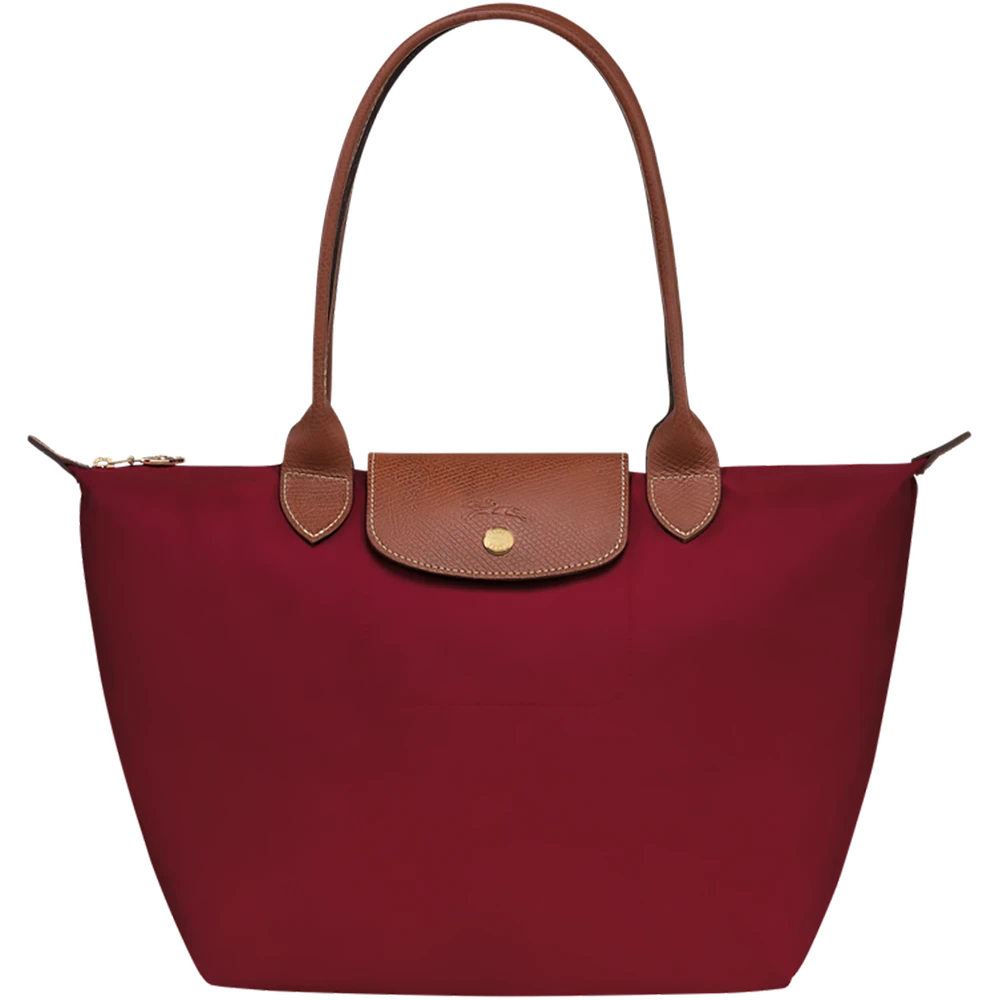 Longchamp Le Pliage Original M shoulder bag Red – Recycled canvas