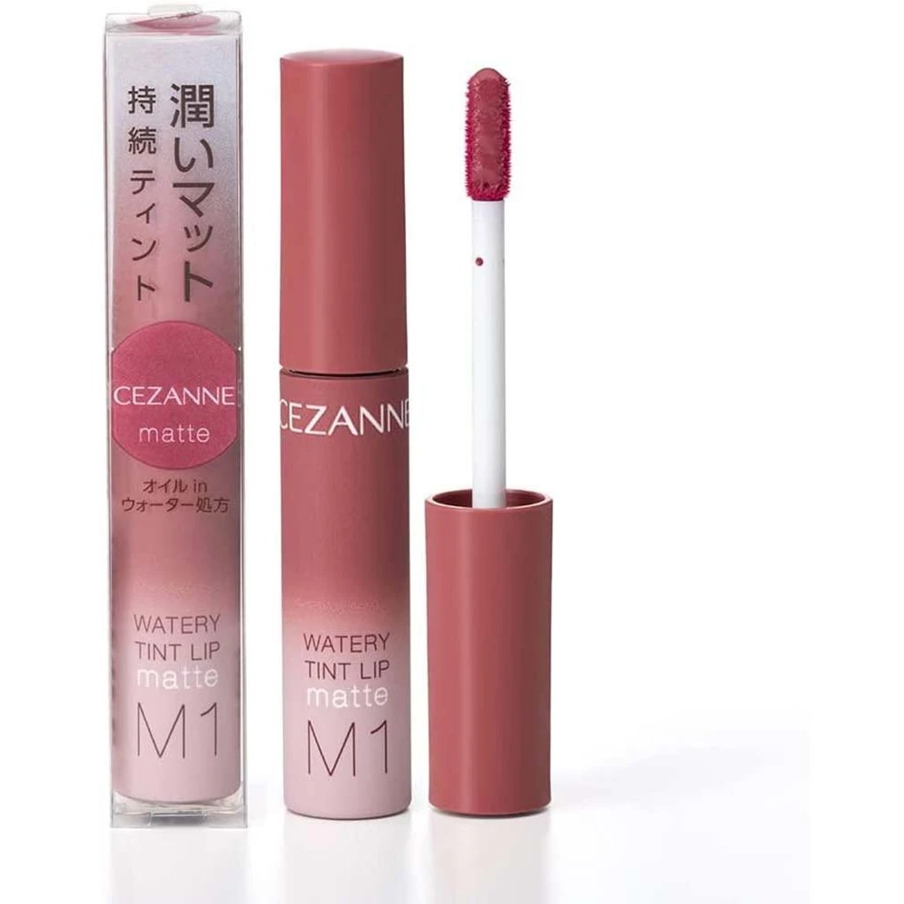 大白菜染唇液Cezanne Watery Tint Lip Matte 4.0g日本倩丽水润持久唇釉水润染唇液多色入4.0g持久不显唇纹耐用