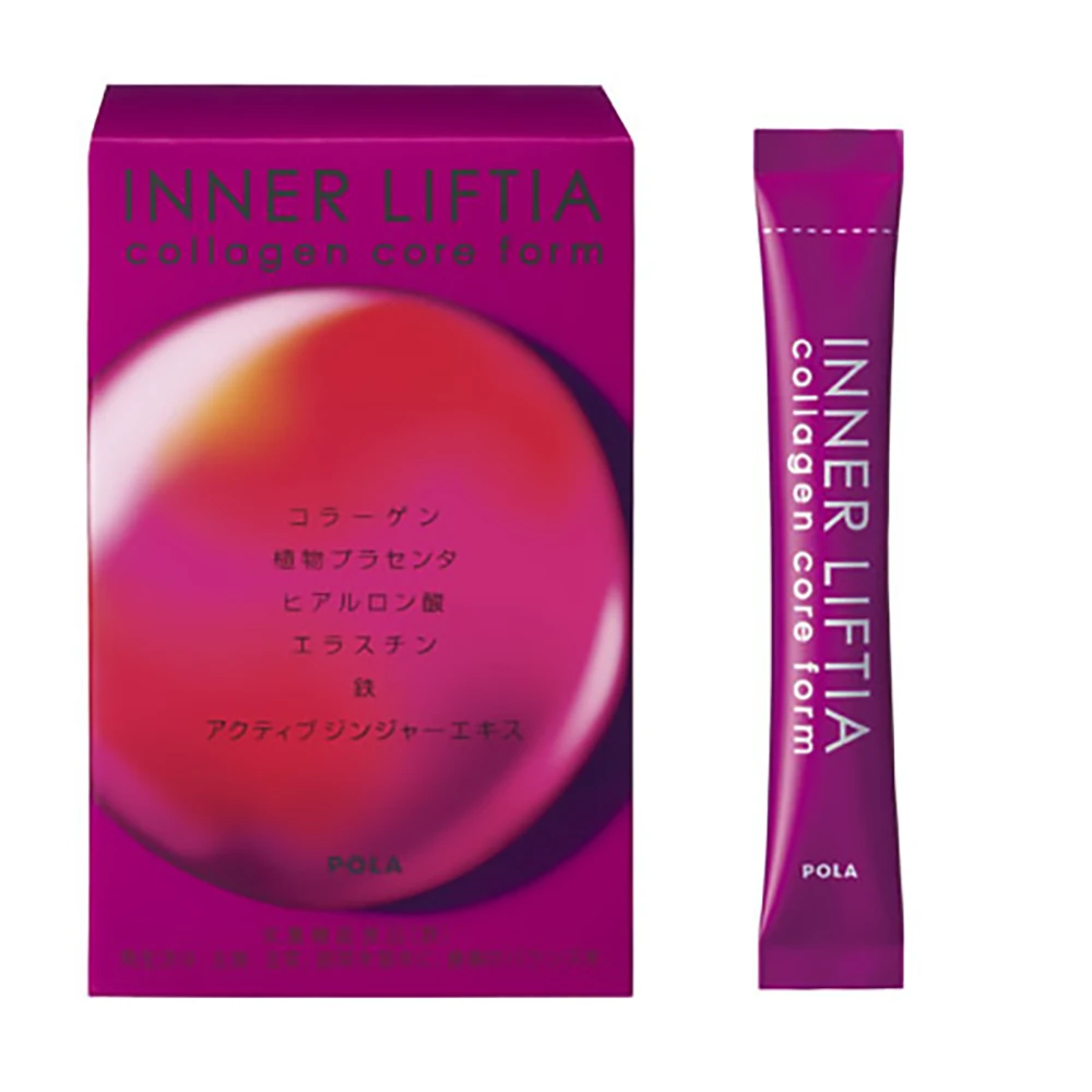 Pola Inner Liftia Collagen & Placenta  日本宝丽 pola 胶原蛋白粉+铁 胶原蛋白胎盘素铁维生素E美容粉末 30包一个月量/90包三月量