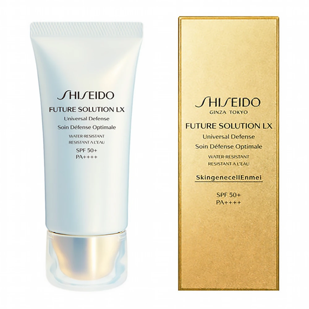 Shiseido Future Solution LX Universal Defense e 55g 资生堂防晒资生堂时光琉璃防晒资生堂晶钻修护抗御防晒霜 SPF50+ PA++++