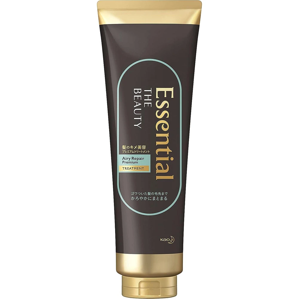 Essential The Beauty Airy Repair Premium Treatment 250g 日本花王Essential the Beauty发膜超级顺滑花王泡沫染发中同款护发素 烫染修复