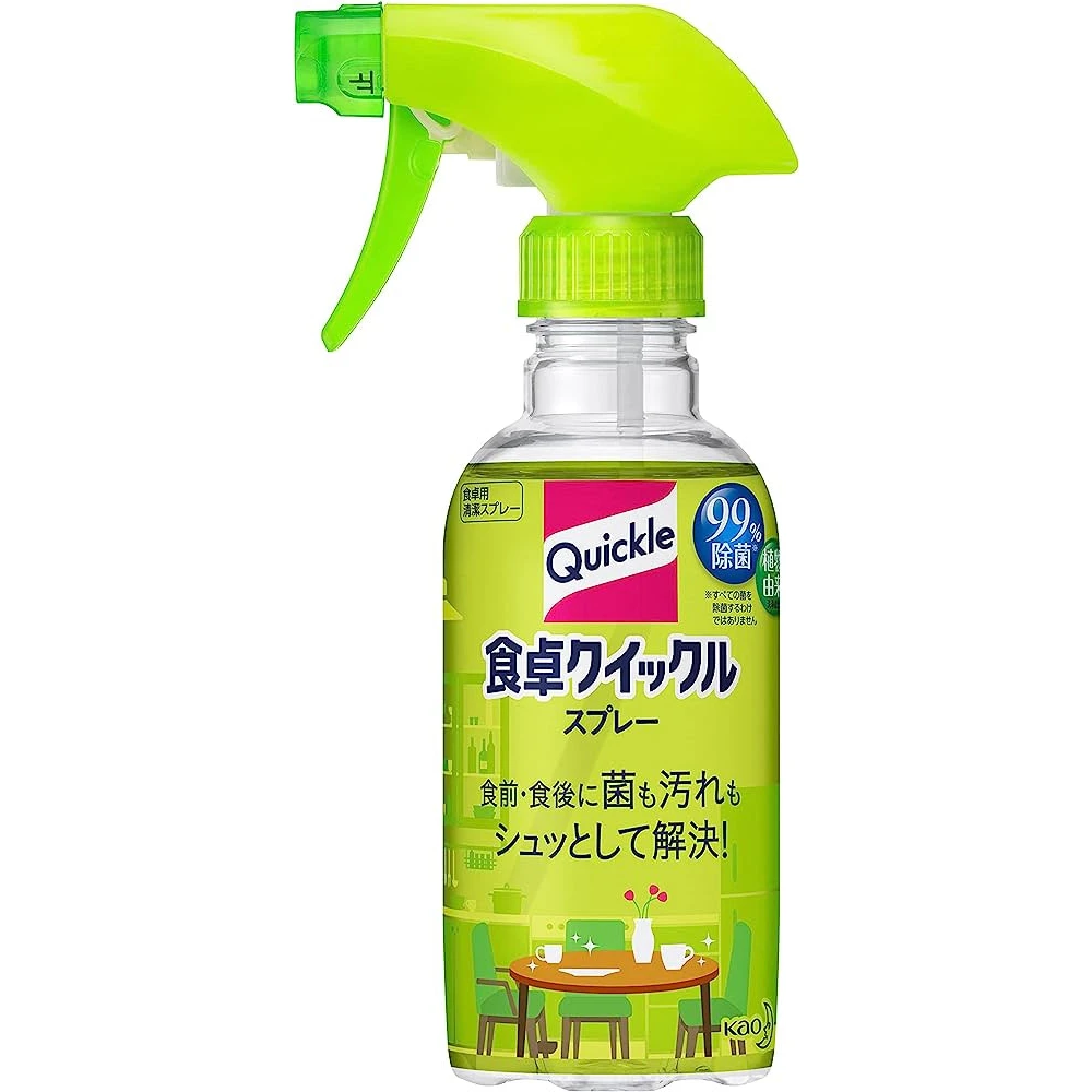 Table Quickle Living Detergent Spray 300ml日本食卓喷雾消毒杀菌清洁喷雾宝宝婴儿专用敏感肌肤300ml 快速物流/慢速物流