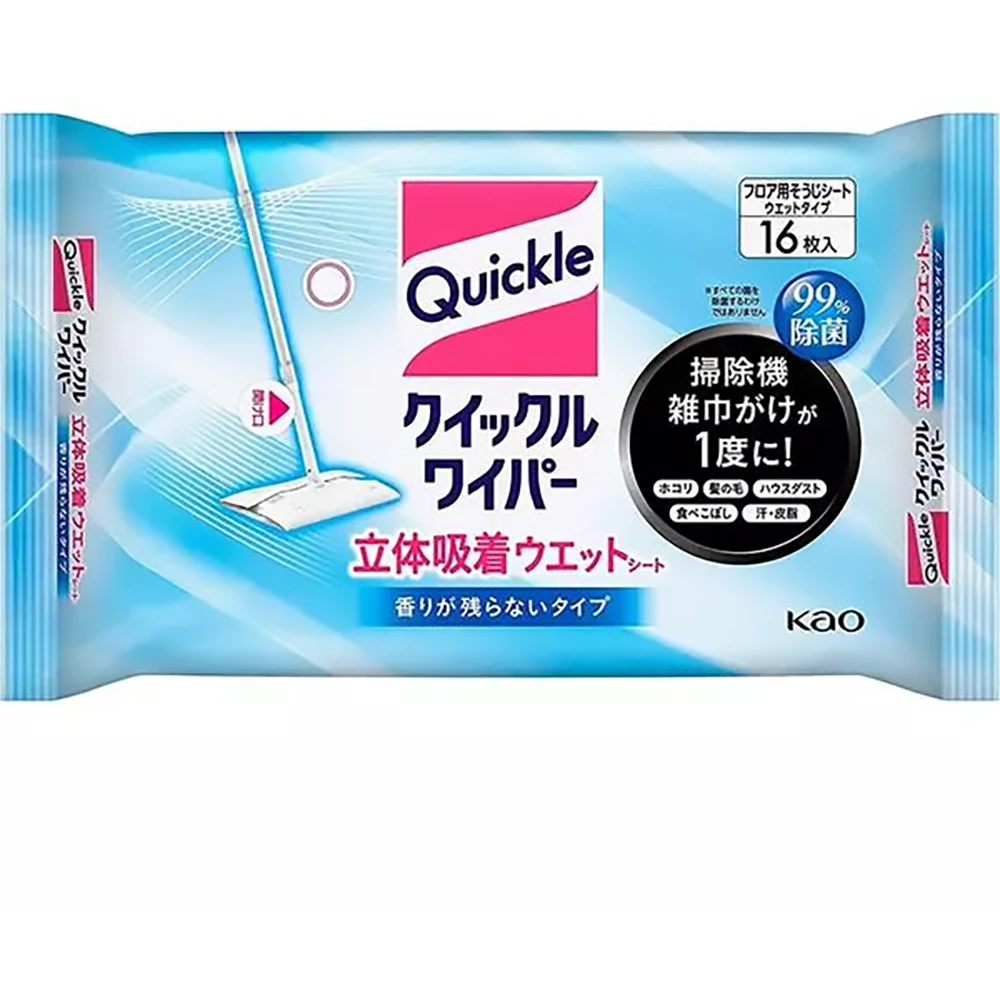 Kao Quickle Wiper Flooor Wet Tissue 16pcs