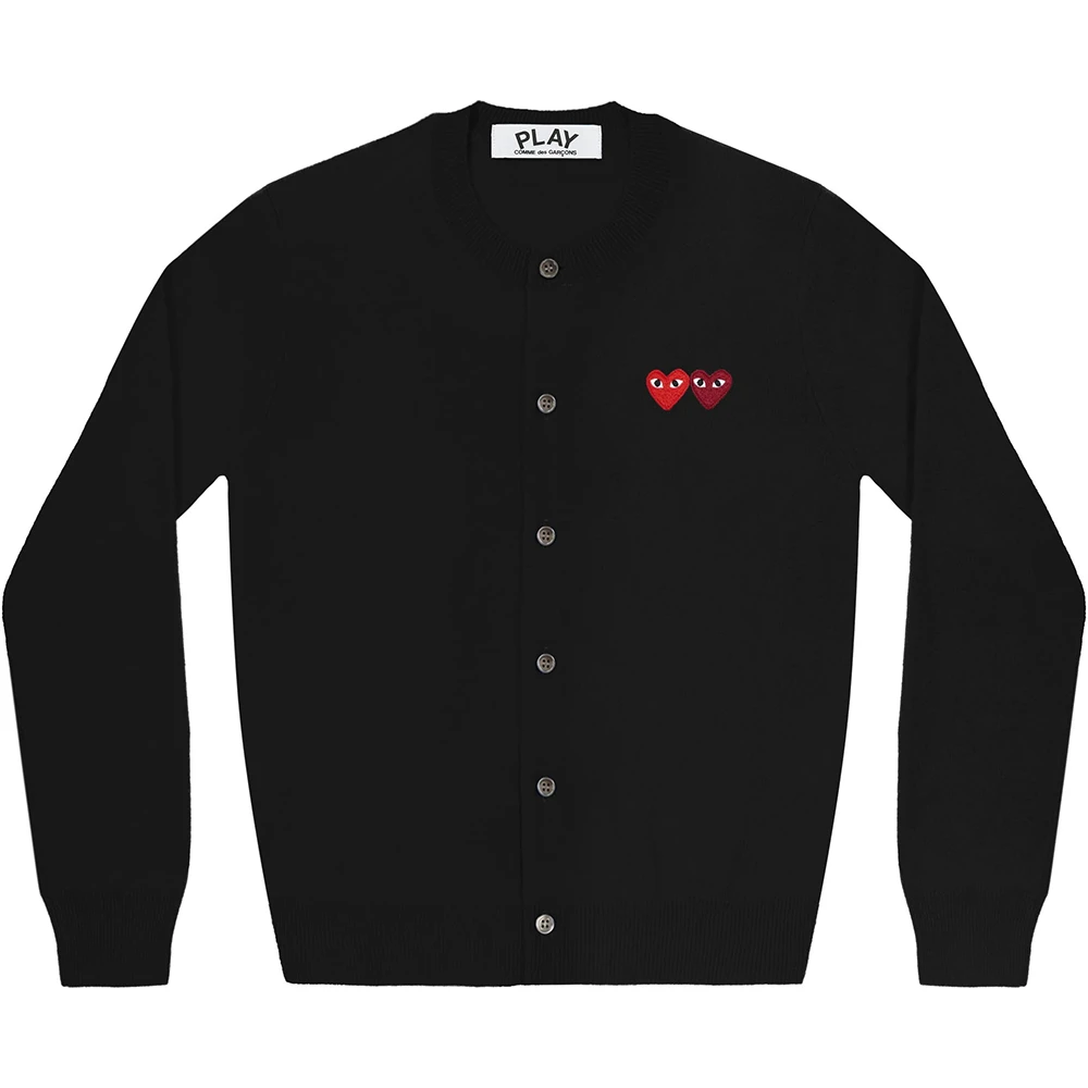PLAY CDG DOUBLE HEART LADIE’S CARDIGAN  AZ-N057-051