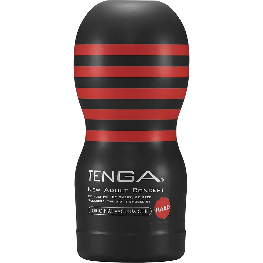 Tenga Tenga Original Vacuum Cup Hard [Super Hard Design To Attack Clearly] Black