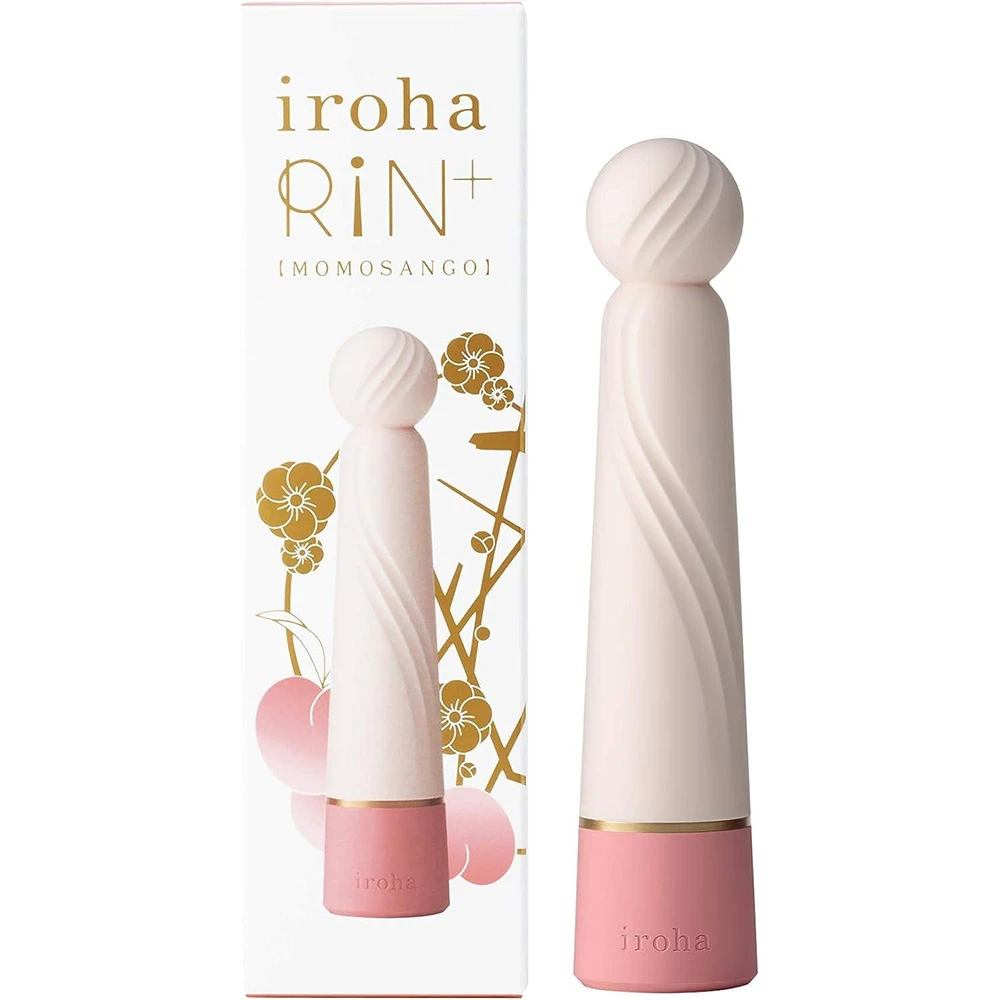 Iroha Iroha Rin+ Rin Plus Peach Coral Vibrator Rotor For Women Insertion Rechargeable