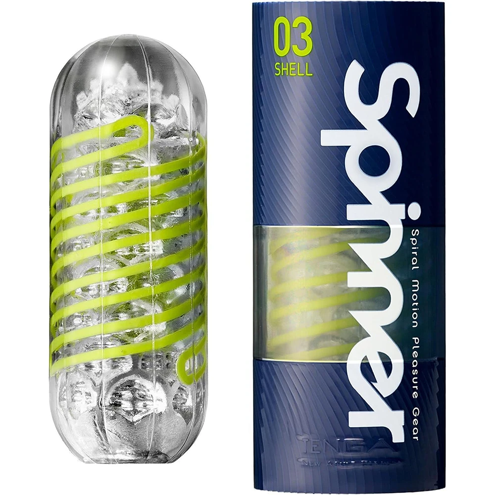 Tenga Tenga Spinner Spinner 03 Shell Shell [Direct Edge That Tightens The Fan-Shaped Block Tightly] Repeated Type Rotation With Mini Lotion 1 (X 1) Transparent