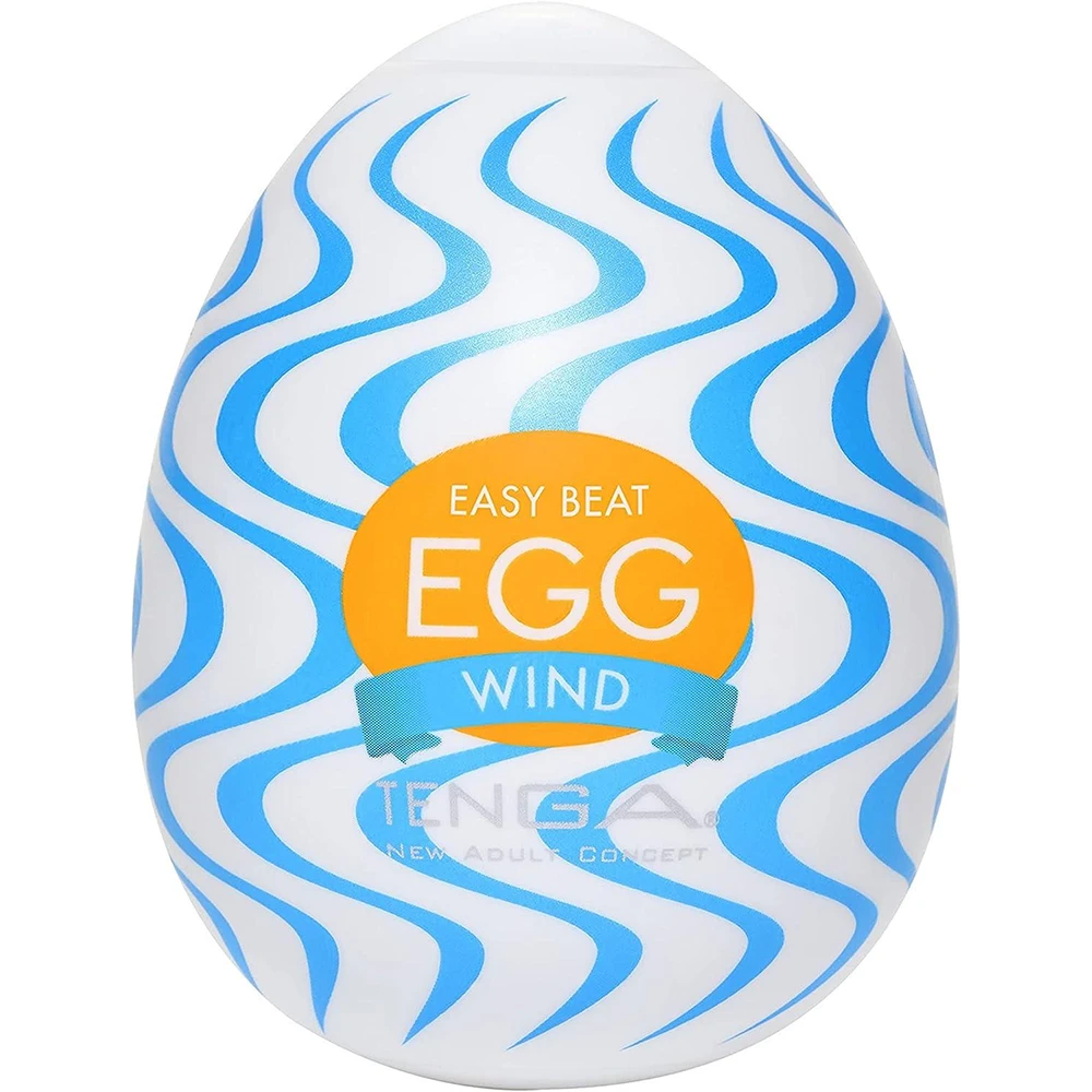 Tenga Tenga Egg Wind Egg Wind [Pulling Feeling With Vertical Waving Ribs]