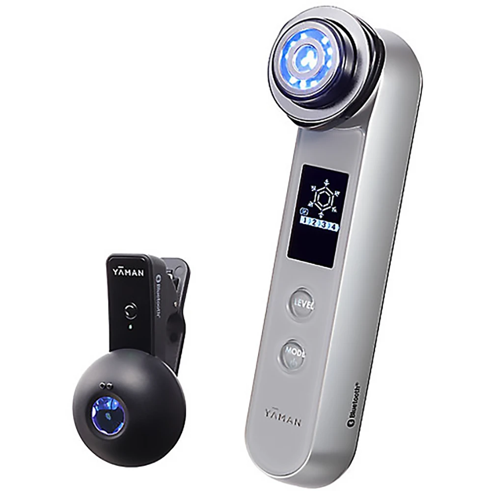 自带可视摄像头！Ya-man Photo Plus Smart Yaman雅萌RF射频离子导入EMS电流红色黄色LED冰敷眼部护理