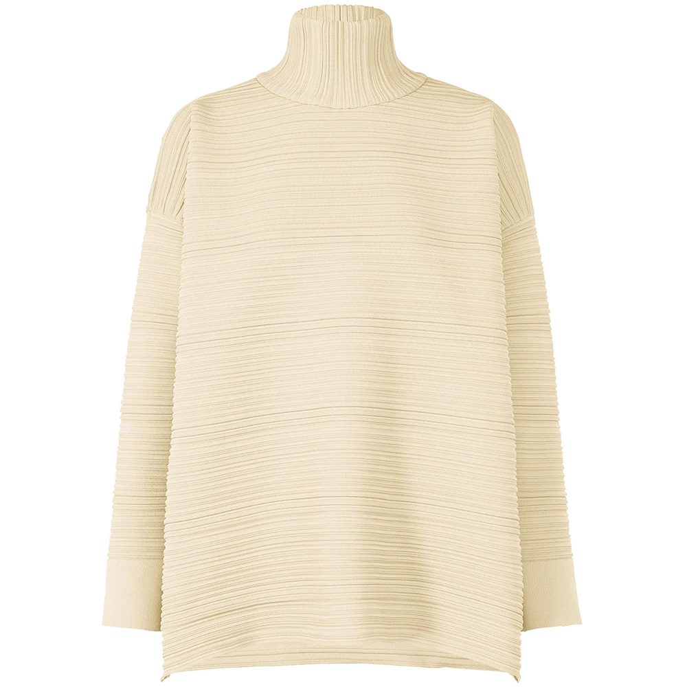PLEATS PLEASE ISSEY MIYAKE CREPE KNIT PP33KK793 #IVORY (no.03)