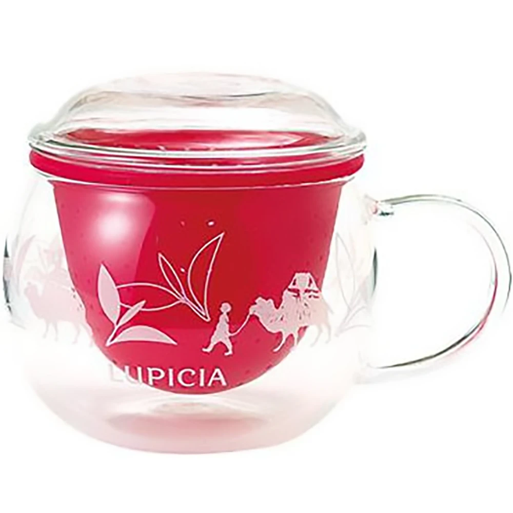Lupicia Tea Strainer Mug Monpot Raspberry Mc021日本茶饮公司lupicia春季限定茶壶覆盆子红春野图案330ml 快速物流/慢速物流