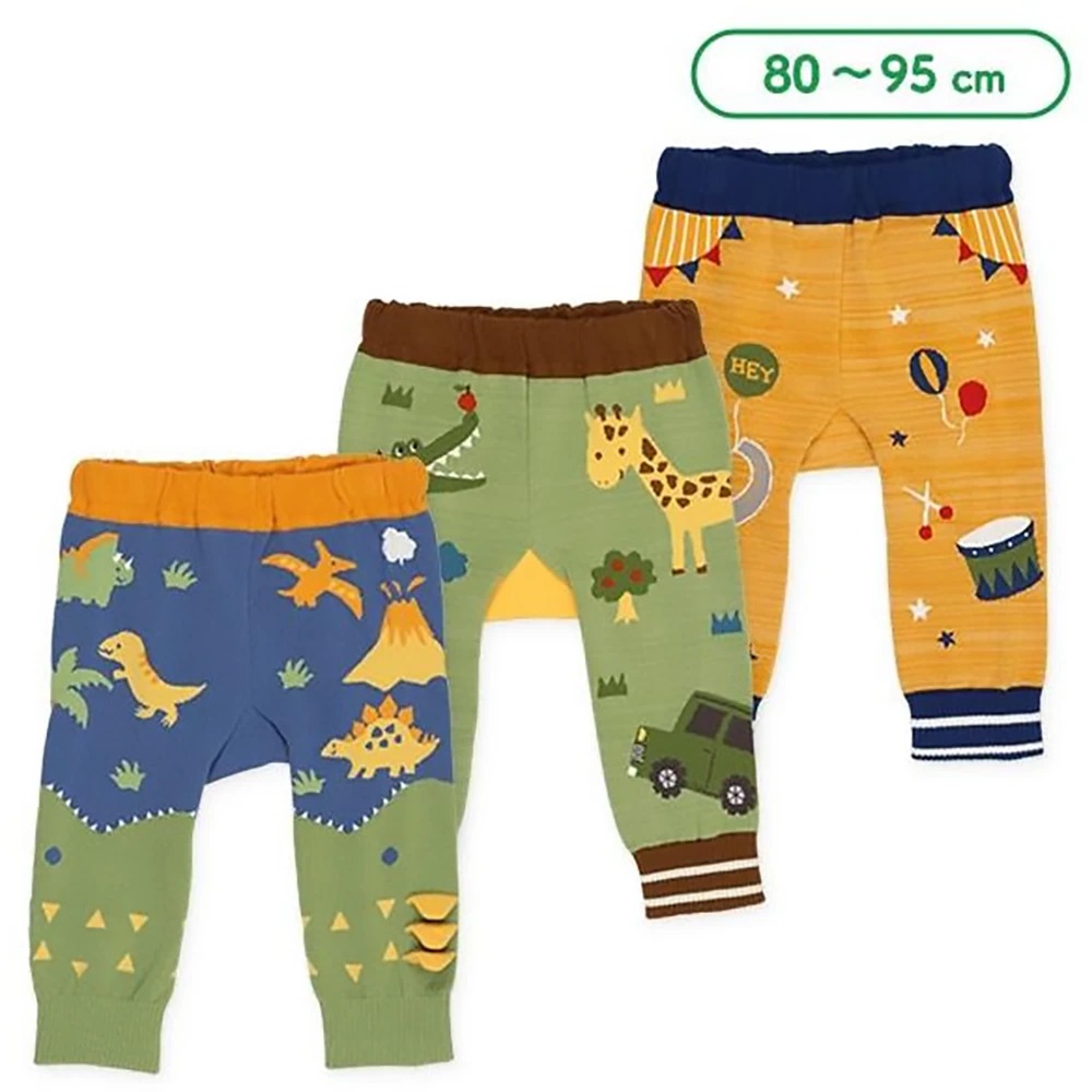 Nishimatsuya Animal Motif Circular Knit Sarouel Leggings 202468540