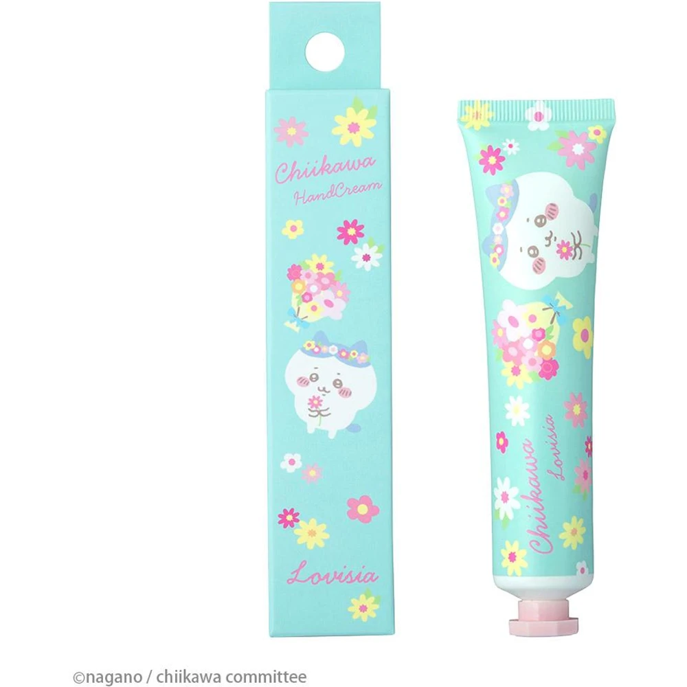 萌萌哒限定 日本lovisia联名吉伊卡哇Lovisia Chiikawa Large Collection Hand Cream Hachiware White Bouquet Fragrance护手霜 白花香味 哈契瓦乐款