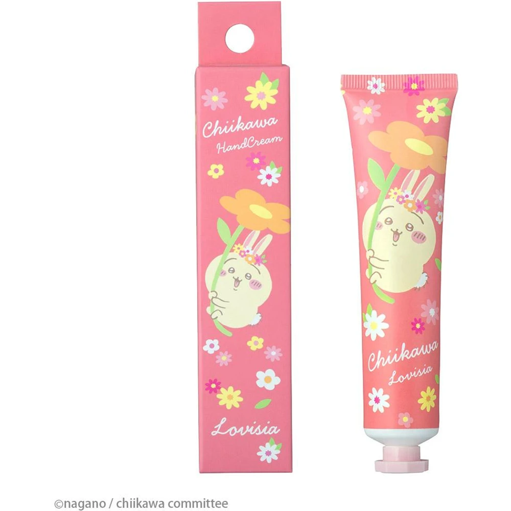萌萌哒限定 日本lovisia联名吉伊卡哇Lovisia Chiikawa Large Collection Hand Cream Cream Rabbit Rose Scent护手霜玫瑰香款 乌萨奇款