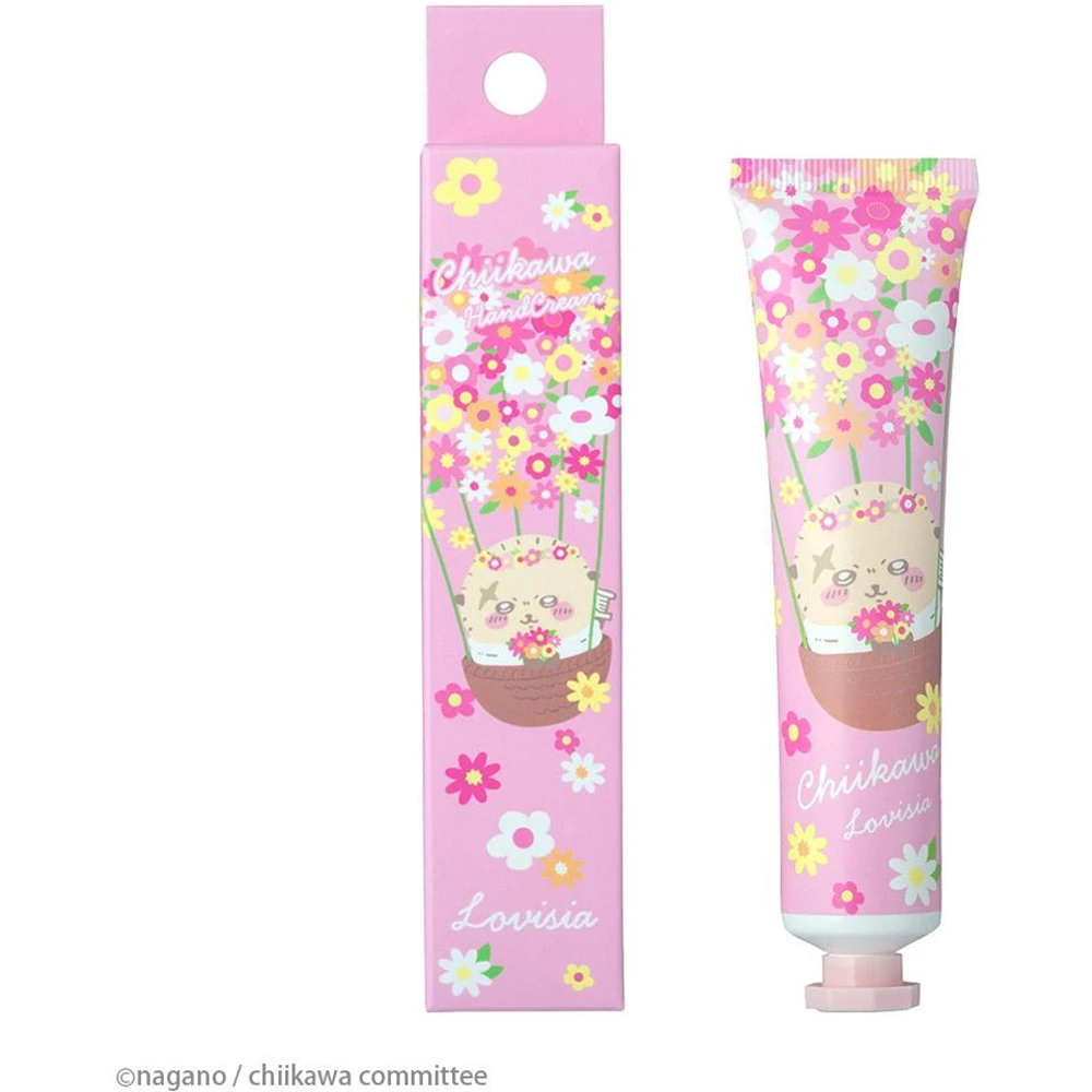 萌萌哒限定 日本lovisia联名吉伊卡哇Lovisia Chiikawa Large Collection Hand Cream Sacho Sakura Fragrance护手霜 樱花香味 海獭款