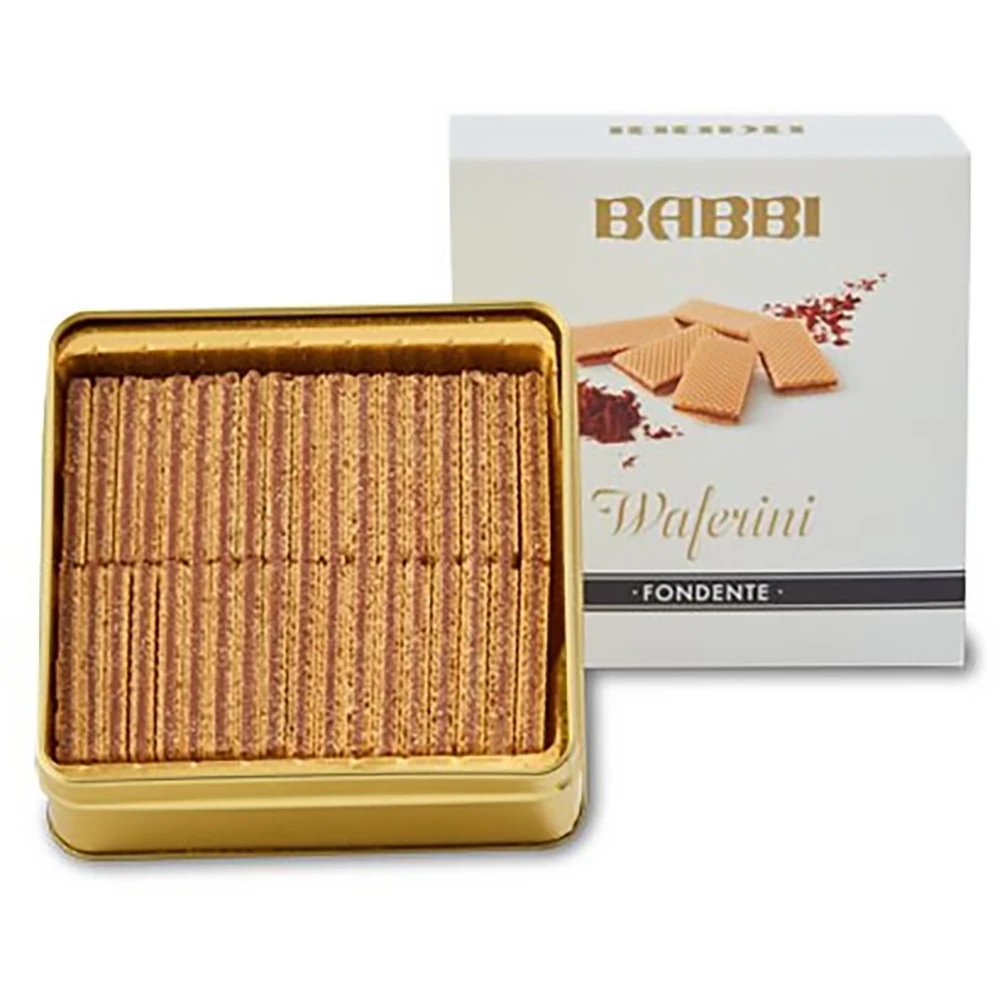 日本精美甜品品牌日本Babbi Wafferini Chocolate 75g威化饼干中的爱马仕！每年只在冬季销售的巨巨巨巨好吃的威化饼Babbi威化饼牛奶巧克力味道75g盒装