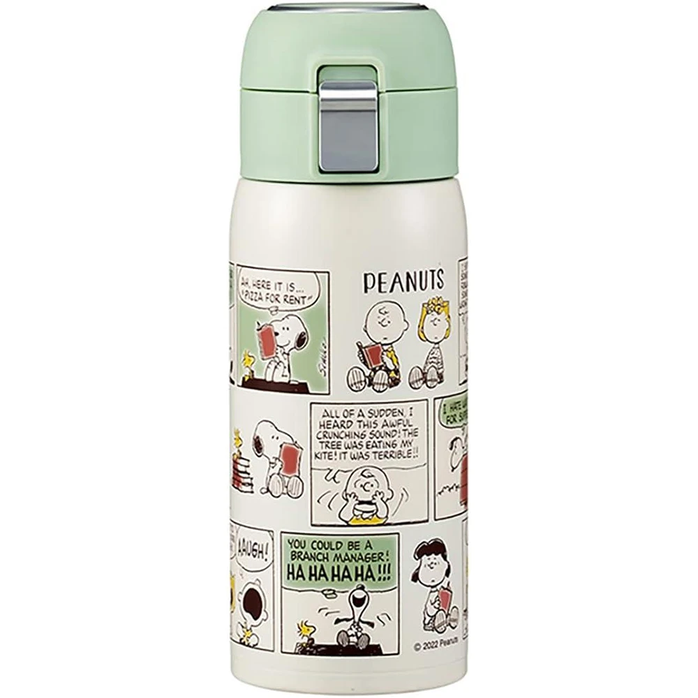 Skater Straw Mug Bottle Snoopy 350Ml St3St-A  Thermos SNOOPY膳魔师史努比吸管保温杯350毫升 不锈钢保温保冷 一键打开
