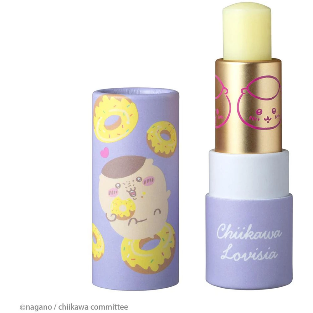 萌萌哒限定 日本lovisia联名吉伊卡哇Lovisia Chiikawa Large Group Lip Cream Kurimanju Citrus Scent润唇膏 栗子馒头款 柑橘香味