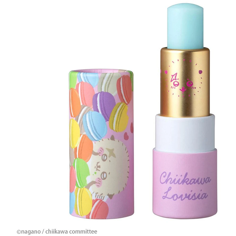 萌萌哒限定 日本lovisia联名吉伊卡哇Lovisia Chiikawa Large Group Lip Cream Lacco Blueberry Fragrance 润唇膏 海獭款蓝莓香味