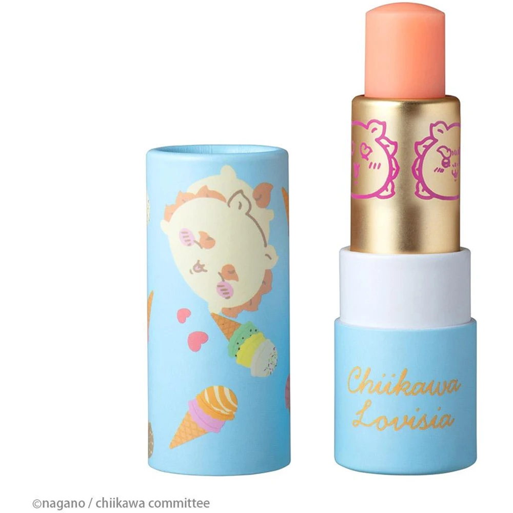 萌萌哒限定 日本lovisia联名吉伊卡哇Lovisia Chiikawa Large Group Lip Cream Sisa Mango Fragrance 润唇膏 狮萨款 芒果香味