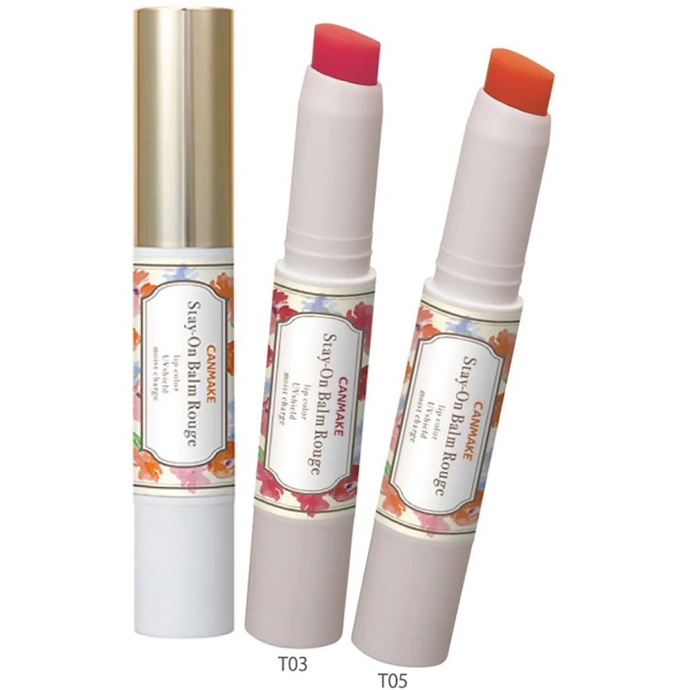 更加持久持色染唇款润唇膏Canmake Stay On Balm Rouge ( Tint Type ) 日本Canmake口红Canmake润唇膏井田高保湿持久染唇润唇膏 带染色的持久款