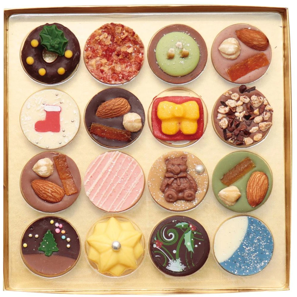 日本京都手工巧克力潮牌Bel Amer Noel Minimandian东京京都潮牌精美巧克力belamer手工加工巧克力圣诞限定什锦混合口味礼盒装