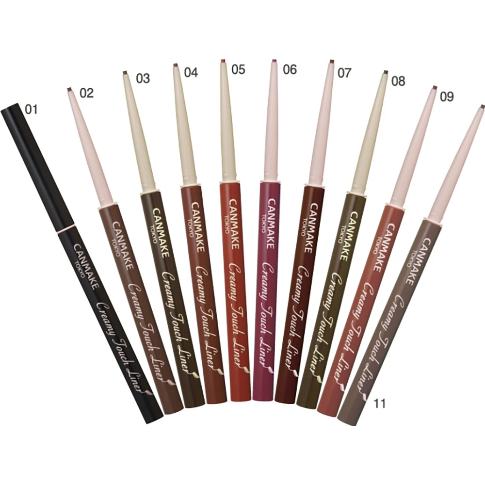 鲜活无辜感的氛围眼妆眼线笔!Canmake Creamy Touch Liner canmake眼线笔canmake眼线胶笔井田眼线笔井田眼线胶笔一笔到位笔笔生花适合新手眼线胶笔不晕染防水持妆超长待机