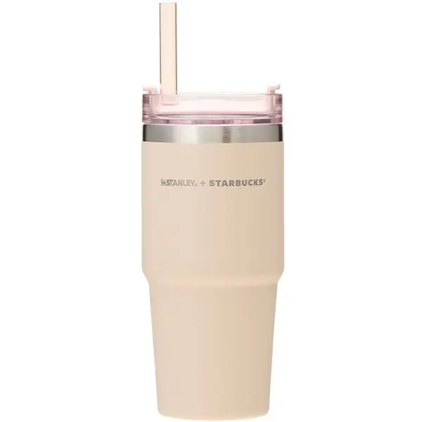 Starbucks [Online Store Pre-release on March 1st] 3Way Stainless Tumbler by Stanley in Beige   星巴克 史丹利 联名款 不锈钢 吸管杯 901毫克容量 车载 汽车杯 礼品