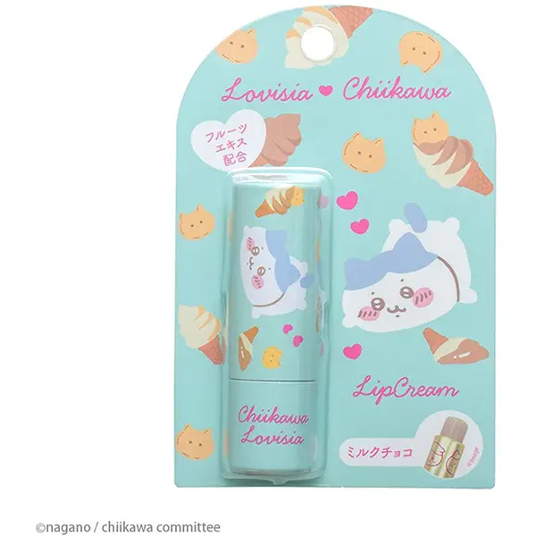 Chiikawa Lovisia Lip Cream (Large Assembly Hachiware) 4582547933592