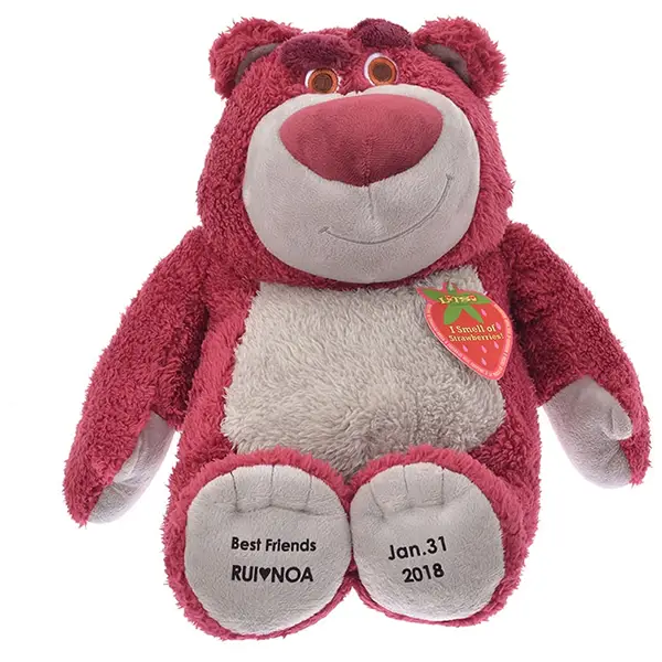Disney [D-Made] Personalized Plush Toy Lotso 迪士尼商店玩具总动员草莓熊公仔毛绒玩偶 女孩礼物 草莓香味