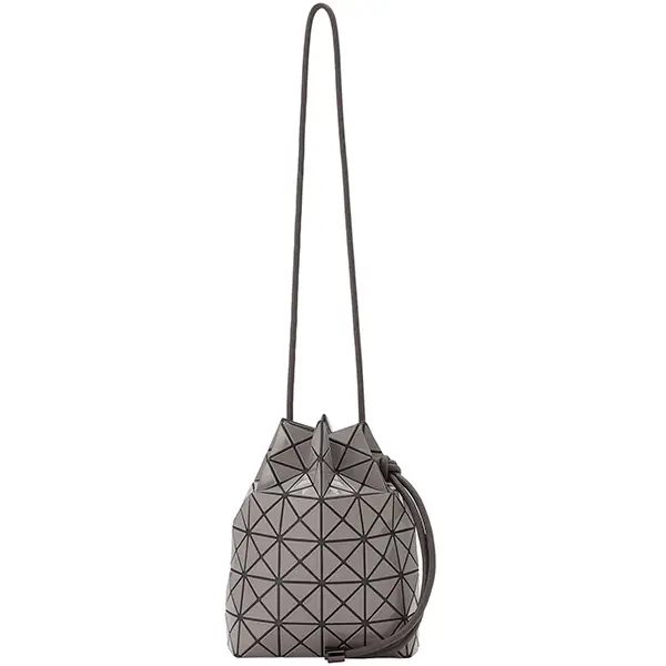 Bao Bao Issey Miyake Wring One-Tone Bb41Ag591 日本三宅BAOBAO新款包包 女抽绳束口包 水桶包 菱格休闲 一侧肩背,斜挎,手提三用女包