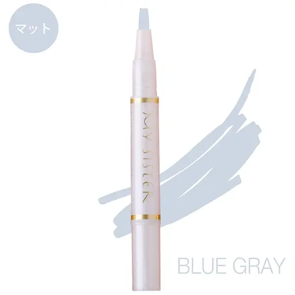 颠覆传统指甲油的指甲油笔！用热水就可以卸掉哦！MYSISTER Water-Based Nail Treatment Nail Color Pen OG-06 Blue Grey Mysister指甲油笔水基美甲美人指甲油 不含丙酮及有机溶剂等有害物质无毒无味  OG-06 Blue Grey