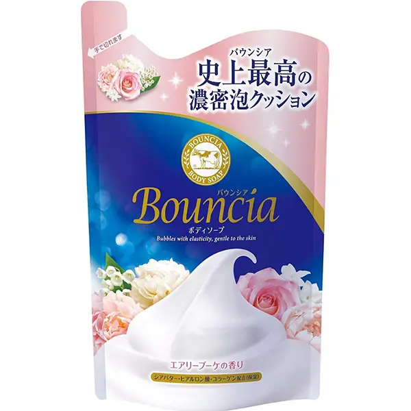 史上起泡最浓密的沐浴露！Bouncia Body Soap Airy Bouquet Scent Refill 400mL Cow牛乳沐浴露粉色款Bouncia沐浴露粉色玫瑰款替换装慢速物流/快速物流 340ml 玫瑰花香款 史上起泡最浓密沐浴露