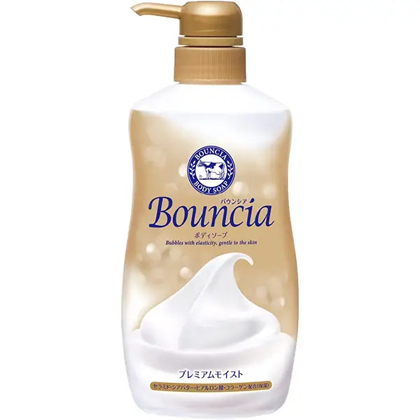 Bouncia Body Soap Premium Moist with Pump 460mL Bouncia Body Soap Premium Moist Refill 460mL Cow牛乳沐浴露金色款Bouncia沐浴露金色超保湿款有泵 慢速物流/快速物流