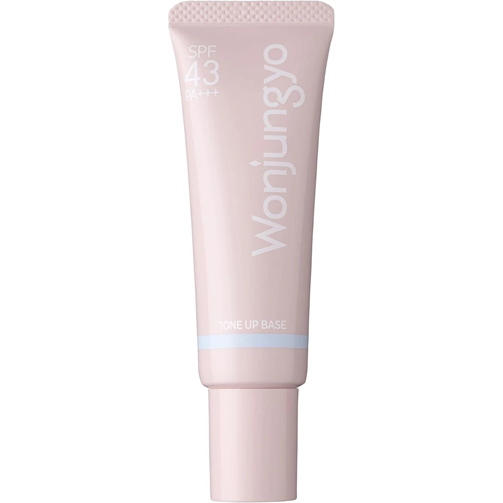 通透如珍珠的珠光般的防晒底妆谁不爱!Wonjungyo Tone -Up Base Makeup Base Control Color Base Makeup (01 Sky Blue (Natural Type)) spf46pa+++平井桃隔离修正提亮肤色保湿滋润妆前乳粉色珠光蓝色wonjungyo妆前调色妆前透明珠光肌肤不假白spf46倍pa+++