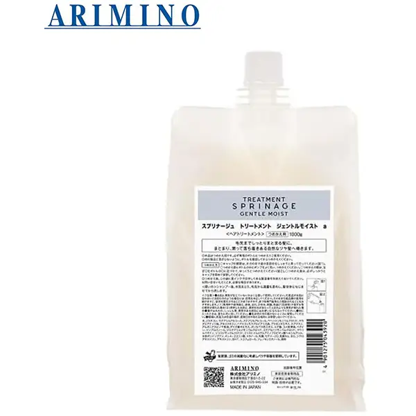 Arimino Sprinage Treatment Gentle Moist a 1000g Refill Arimino爱丽美娜喷洒温柔滋润护发素替换装 1000毫升 慢速物流/快速物流