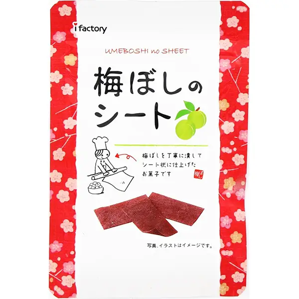 开胃消暑 Monteur iFactory Umeboshi Sheets, 14g x 6 Bags  i-factory 酸甜梅干 梅片独立包裝 日本梅片干 14克X6袋