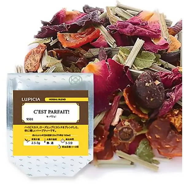 Lupicia C’est Parfait! Tea Blend 9501, 25g Bag – Exquisite French Flavor LUPICIA( 绿碧) 健康什锦花草茶 精致的法式风味 2.5克/10袋